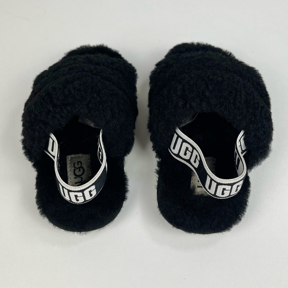 UGG Toddler Fluff Yeah Slides Sheepskin Slipper Sandals Size 6 Unisex Furry - Picture 5 of 10